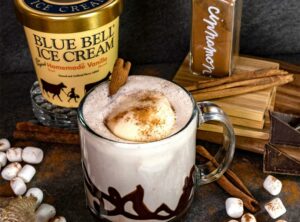 Blue Bell Cinnamon Hot Chocolate Float