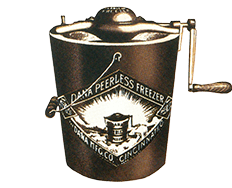 old fashioned blue bell ice cream crank