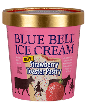 Blue Bell Strawberry Toaster Pastry in pint